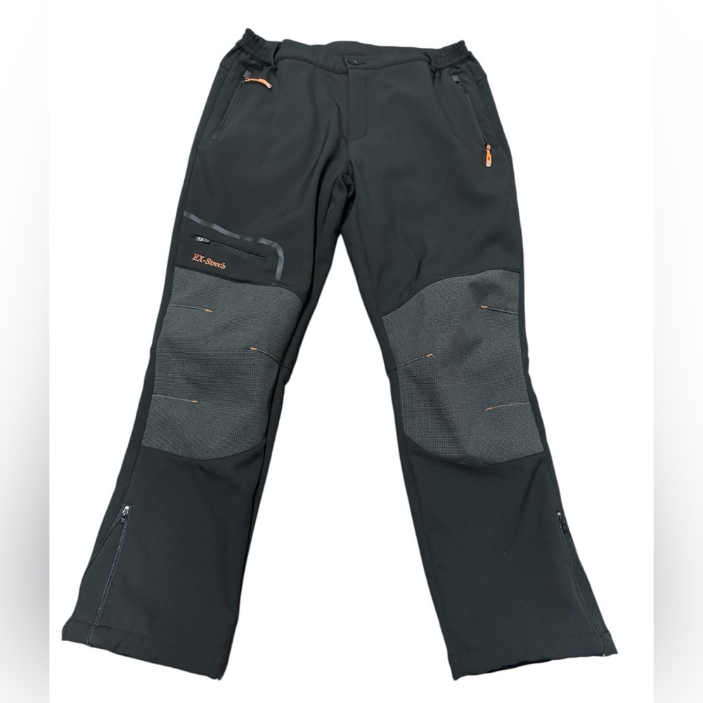 Postropaky EX-Stretch Softshell Hiking Fleece Lined Snow Pants Size 10 Short